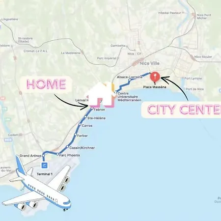 Апартаменты Sur La Promenade Des